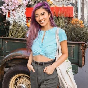 Revolve Superdown blue crop top original $40